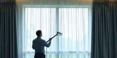 Commercial curtain stain removal service dicky-beach hotels offices restaurants